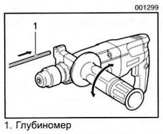 Глубиномер удобен при сверлении отверстий одинаковой глубины. Ремонт перфораторов, дрелей, отрезных машин, электропил, шуруповертов - Жуковского, 5